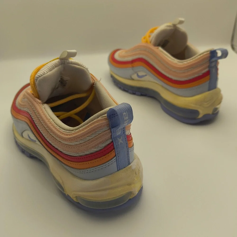 Nike‎ Air Max 97 Women's 7 Multicolor Pastel Rainbow Sneakers Low Top CW5588-001